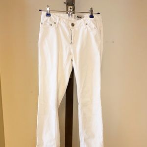 Acne white jeans